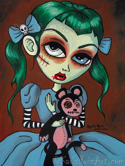 Mariana with Pet Monkey